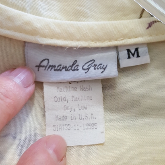 Yellow with Grey Pattern Top - Picture 4 of 4